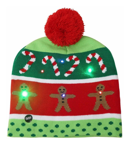 Sombrero De Navidad Gorro Luminoso  Led