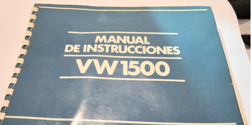 Manual Instrucciones Volkswagen/rural Motor 1.8