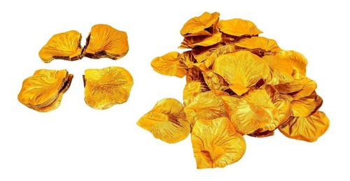Imagem 5 de 7 de 500 Pétalas Artificiais Douradas Metalizadas Prateadas Ouro