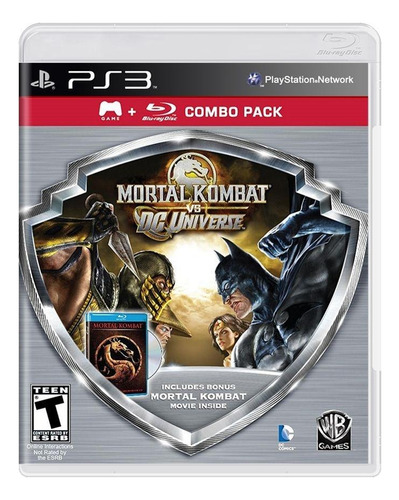 Mortal Kombat Vs Dc Universe Silver Physical Media Ps3