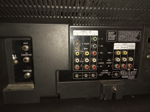 Imagen 7 de 8 de Tv Sony Wega Kv-38fx250 + Reproductor Dvd + Auricular+ Mesa