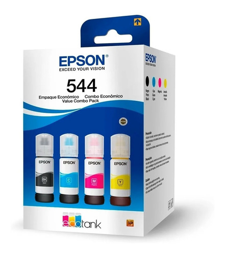 Pack 4 Tintas Epson Original T544 L110 / L3110 /l3150 /l5190