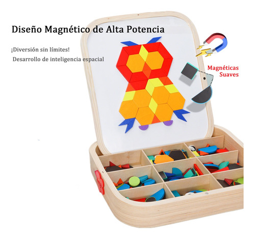 288pcs Rompecabezas Juguete Magnético De Forma Geométricas Amarillo