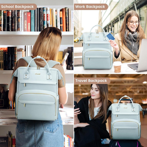 Mochila Con 18 Bolsillos Para Laptop De 15.6''