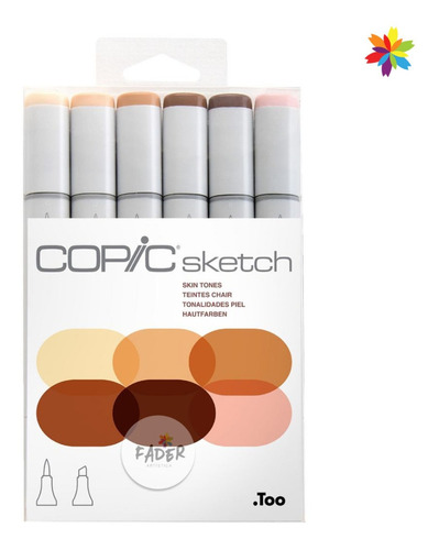 Copic Sketch Colores Piel Skin Set X6 Marcadores Rotuladores