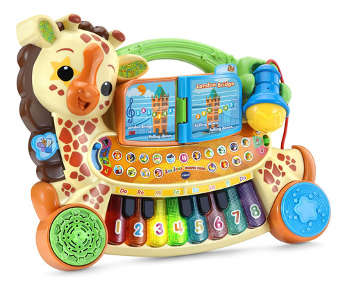 Piano De Brinquedo Vtech Zoo Jamz Giraffe Com 20 Músicas Por