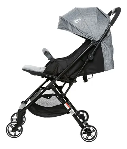 Coche Y Portabebe Miku Travel Sistem Gris Oscuro Bium Chasis Negro