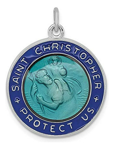 Medalla Colgante Con Colgante De San Cristóbal Patrón Católi