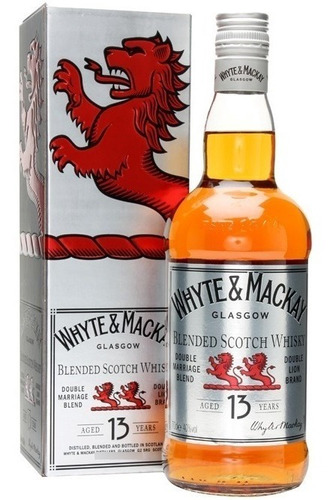 Whisky Whyte & Mackay 13 Años Doble Leon Escoces Con Estuche