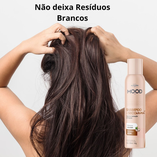 Shampoo A Seco Mood 150ml Coconut, Berries Ou Fresh Kit 3un