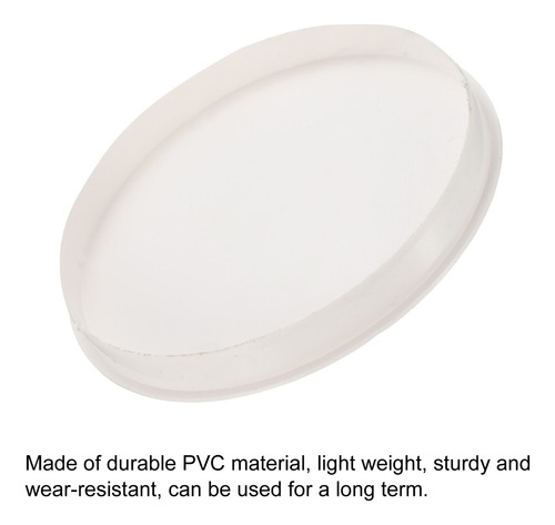 2 Tapón Tapa De Extremo De Tubería Pvc 6 Para Diy Blanco