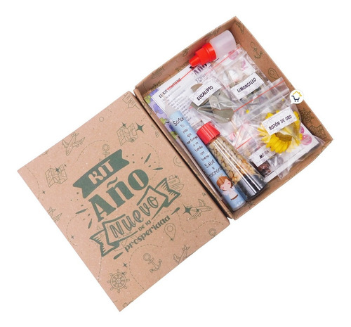 Kit Año Nuevo Caja Ritual Inicio De Año Fiestas Kan01