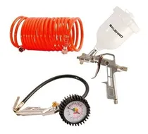 Comprar Kit 3 Piezas Compresor Aire Kushiro Inflado Y Pintura
