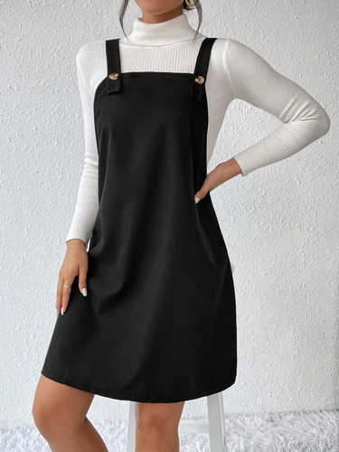 Shein Vestido Enterito Mujer Overol Jardinero Invierno
