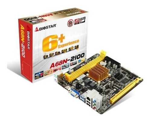 Placa Mãe A68n + Processador Dual Core Biostar