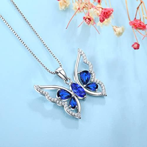 Yl Collar De Mariposa Para Mujer, Colgante De Mariposa Cread