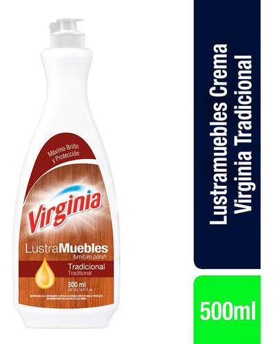 Virginia Lustramuebles Crema Tradicional 500 Ml