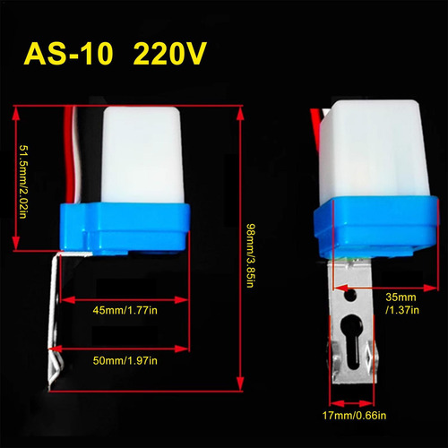 Sensor De Fotocélula Para Luces Exteriores Sensor De Luz Par