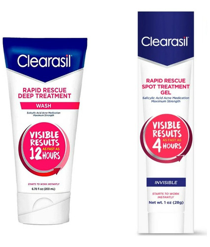 Set De Tratamiento Para El Acné Clearasil- Jabón Facial