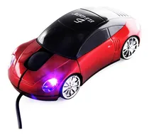 Comprar Mouse Usb Óptico Pc Laptop Mouse Tipo Coche Color Rojo