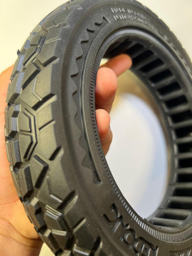 Llanta 10x2.125 Solida Antiponchadura De Scooter Negro (Usado)