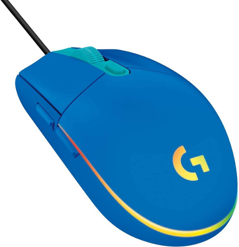Logitech G203 Wired Gaming Mouse, 8,000 Dpi, Rainbow Opti Aa
