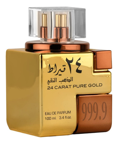 Eau De Parfum Lattafa De Oro Puro De 24 Quilates, 100 Ml, Pe