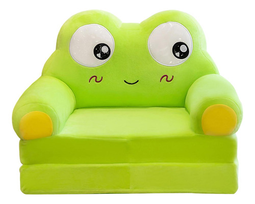 Sofá Infantil Plegable Con Diseño Rana De Ojos Grandes