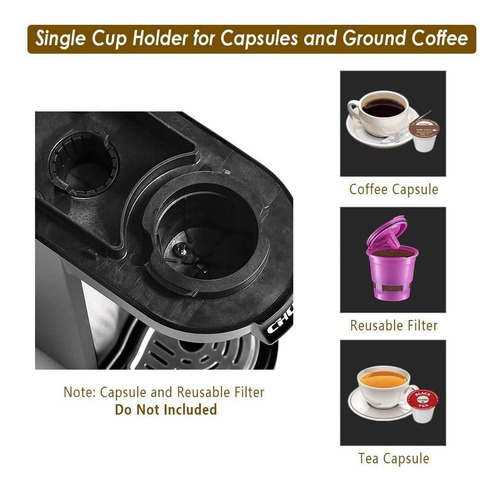 Chulux Single Serve Cafetera Brewer Para Single Cup Caps