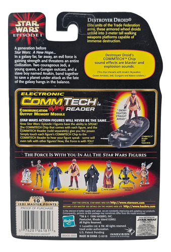 Star Wars Episode I Phantom Menace Destroyer Droid Mtsbwy (Usado)