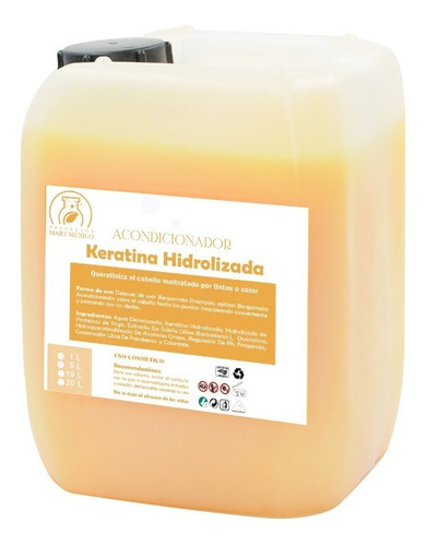  Acondicionador Con Keratina Hidrolizada 10lts