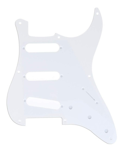 Pickguard Guitar Tools Usa Para Strat 1capa Blanco Pg0070