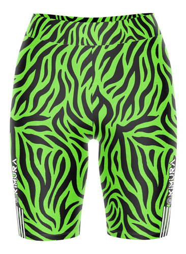 Bermuda Legging Nikkyo Retro Animal Print Zebra Colorido