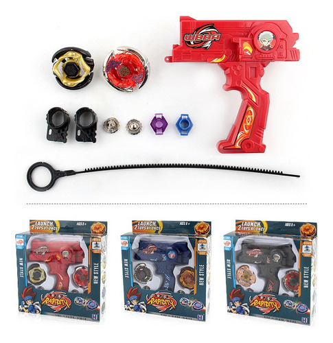 Beyblades Set Double Launchers Handheld Metal Fusion Toys