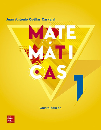 Matematicas 1. Bachillerato / 5 Ed., De Cuellar Carvajal, Juan Antonio. Editorial Mc Graw Hill, Tapa Blanda En Español, 2018