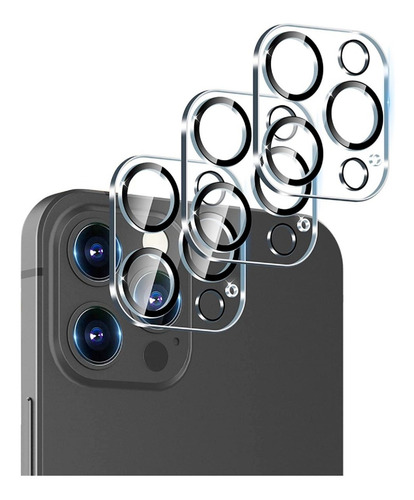 Imagen 1 de 9 de Vidrio Templado Para Cámara Compatible iPhone Varios Modelos