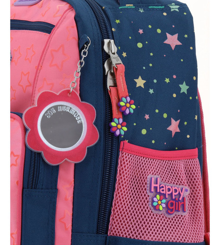 Mochila Chenson Ruedas Escolar Primaria Happy Girl Estar Hg66502-9