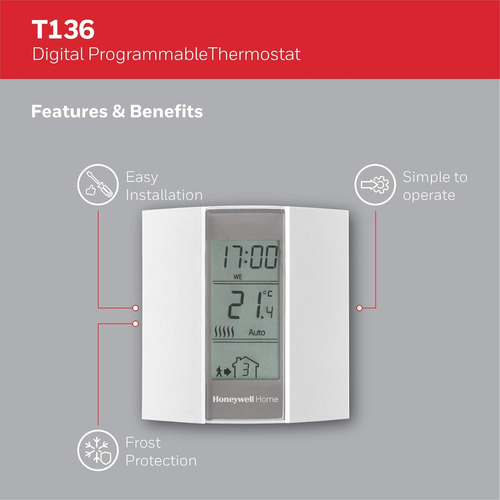 Honeywell Home T136c110aeu T136: Termostato Programable