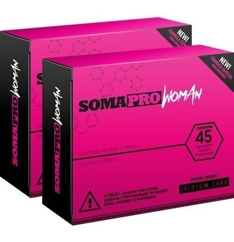 Soma Pro Woman 2 Caixas 90 Comprimidos - Soma Pro Original