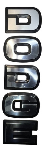 Emblema Dodge  Capot  Grande Letra Suelta