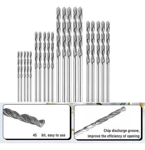 Para Juego De Brocas De Diamante, 20 Piezas, 4 Tamaños: 1
