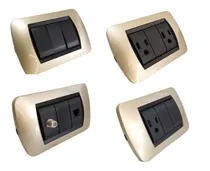 Comprar Tomacorriente E Interruptores Dorados Tipo Bticino 