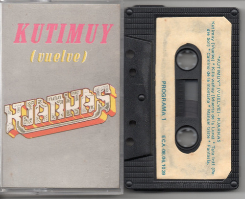 Kjarkas Kutimuy Vuelve  Cassette Ricewithduck