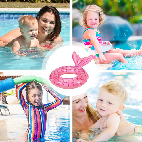 Flotador Inflable Para Bebé Anillo De Sirena
