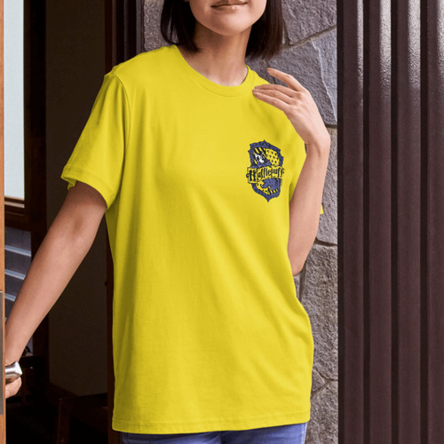 Remera Hufflepuff Quidditch Team Unisex De Algodón