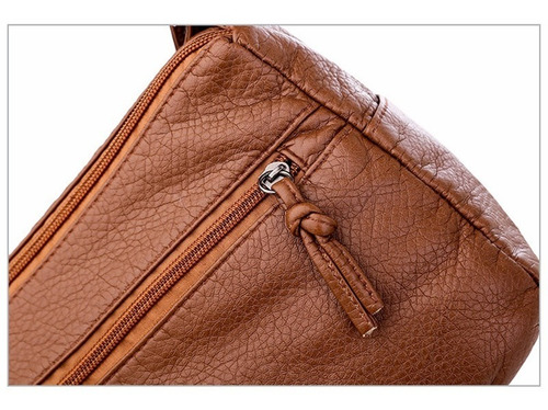 Imagen 9 de 10 de Bolso Bandolera Mujer Piel Suave Impermeable