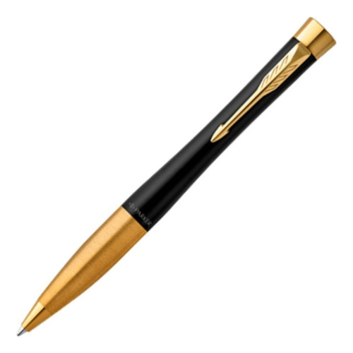 Boligrafo Urban Twist Muted Black Parker Negro Dorado