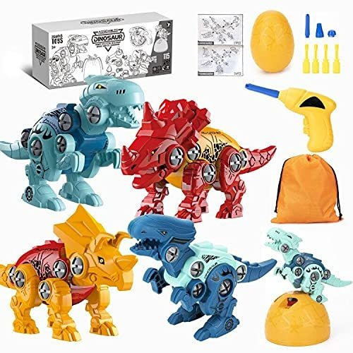 Take Apart Dinosaur Toys Zealous  Paquete De 4 Juguetes...