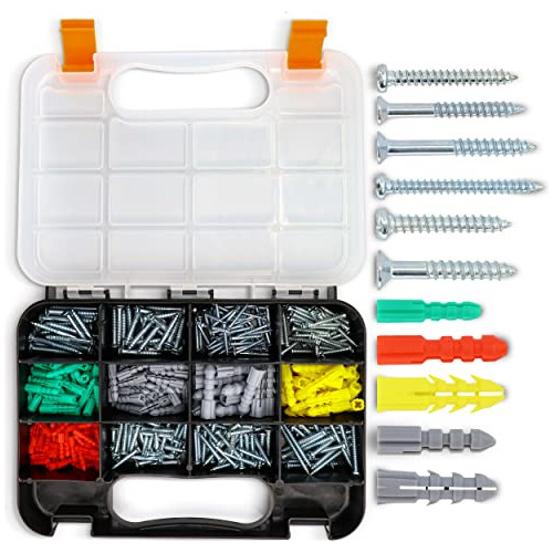 Kit De Anclajes Y Tornillos Maxopro Drywall, 370 Unidades, P