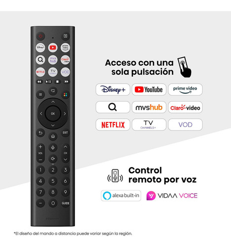 Combo Hisense Pantalla Qled 4k De 50 50qd6qv Vidaa U Compatible Con Alexa ,dolby Vision Atmos, Escalado Ia A 4k, Hdmi, Lan, Wifi. Control De Voz. Bluetooth. (2025) + Barra De Sonido Hisense 2.1 Ch 24